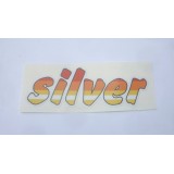 SAMOLEPKA - SILVER  - ČERVENO-ORANŽOVO-BÍLÁ BÍLÝ PODKLAD
